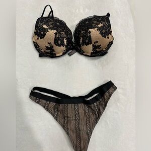 Vintage Victorias Secret Dream Angels Rhinestone Bra Set